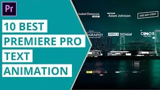 10 Best Premiere pro Text Animation Templates