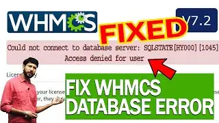 HOW TO FIX WHMCS DATABASE ERROR ‘Could not connect to database server’? [FIXED]☑️