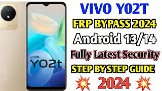 Vivo Y02t Frp Bypass Android 13/12 2024 | Vivo Y02t Frp bypass Without pc | Vivo Y02t Frp Bypass