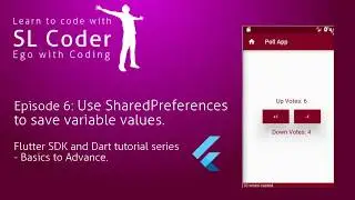 Use SharedPreferences in a Flutter App to save variable values permanently | BottomAppBar- Ep. 6