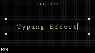 Simplest Typewriter Effect Using HTML CSS | Typing Animation