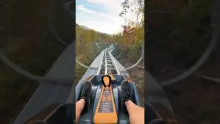 NEW Anakeesta Mountain Coaster Gatlinburg TN | Hellbender POV