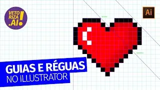 Como usar GUIAS e RÉGUAS no Illustrator