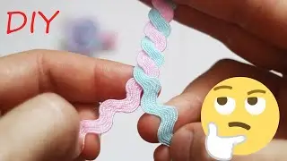 COOL WAY 😍 to Make a Flower from Braid DIY