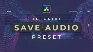 How to Create Audio Preset in Davinci Resolve