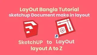 How to convert SketchUp drawing to PDF File and jpg | SketchUp LayOut Tutorial in Bangla