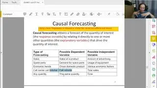 Forecasting - 7 - Causal Forecasting Method