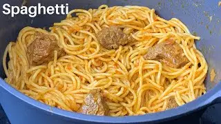 Spaghetti à la Viande de Boeuf || Spaghetti with Meat Stew