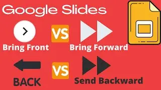 Google Slides - Bring to Front Vs Forward and Send Back Vs Backward