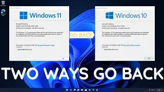 Two Way To Go Back To Windows 10 From Windows 11 - Gecko Admin