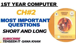 class 11 computer science chapter 2 most important questions| @tehseenit-sanakhan2596