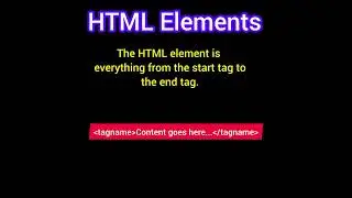 HTML Elements 