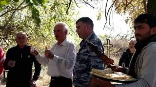 Praying of "Ychyna" festival at a holy place near Grom village