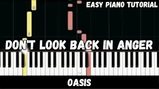 Oasis - Dont Look Back In Anger (Easy Piano Tutorial)