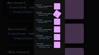 Transition and Transform property in css #css #html #transformation #transitions #programming