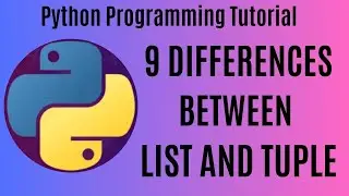 Differences between list and tuple in python #pythonlisttupledifferences #pythoninterviewquestions