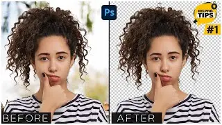 Photoshop Tips #1 How to Cut Out Hair in Photoshop CC 2020 in Telugu