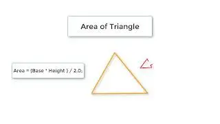 Find Area of a Triangle Using Its Base and Height: C Program