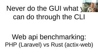 Web api benchmark: PHP (Laravel) vs Rust (actix-web)