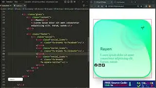 3D Parallax Card Effect On Hover HTML and CSS Tutorial  Web Design @rayencode#shortvideo#javascript