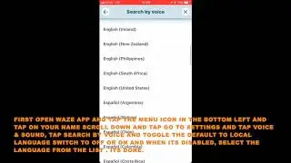 HOW TO DISABLE OR ENABLE DEFAULT TO LOCAL LANGUAGE IN WAZE APP (IOS)