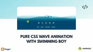 How to Make an Animated Wave With Swimming Boy - Using Pure CSS