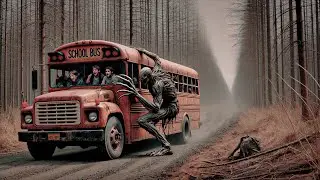 Tour Bus With Students Breaks Down on Deserted Road and a Horrifying Creature Attacks Them