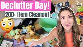 EXTREME DECLUTTER DAY 😲  200+ Item Junk Room & Toy Declutter | Decluttering Journey Tips