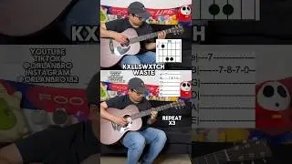 KXLLSWXTCH - WASTE acoustic guitar tutorial #kxllswxtch