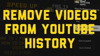 YouTube: How to Delete Videos from History