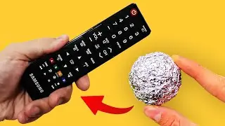 Just Put Aluminum Foil On The Remote Control And You'll Be Amazed! How To Fix Any TV Remote Control!