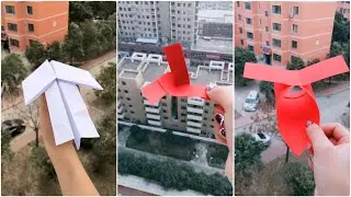 Gấp đồ chơi bằng giấy hay, máy bay giấy | How to make paper planes and helicopters (#80)