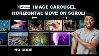 Elementor: IMAGE Carousel Smooth HORIZONTAL Movement On SCROLL Effect | No Code | Tips & Tricks