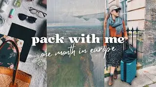 PACK WITH ME for one month in europe ✈️🍁 carry-on only