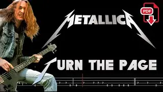 Metallica - Turn the Page (🔴Bass Tabs | Notation) @ChamisBass  #metallicabass #cliffburton