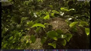 Dynamic Rain Volume usage on Nature Foliage - Unreal Engine 4.27 - No RTX