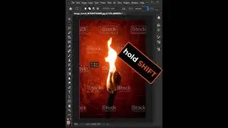 Remove Watermark in Photoshop -- Short Photoshop Tutorial #short #photoshop #tutorial