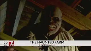 Creepy characters luring visitors inside Haunted Farm for Halloween fun