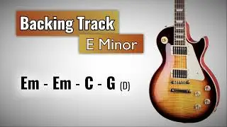 Classic Rock Backing Track E Minor | 100 BPM | Guitar Backing Track