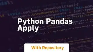 python pandas apply