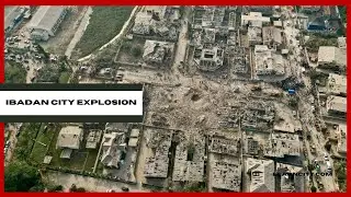 Full Aerial video: Ibadan explosion, houses and property destroyed from explosion on the 16th