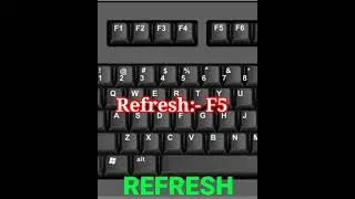 Refresh Shortcut key In Computer|| Computer refresh #computershortcutkeys #computer #shorts