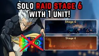 SOLO RAID STAGE 6 WITH ONLY 1 UNIT! (MARINE FORT & HELL CITY) | ANIME LAST STAND