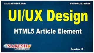 Session:17 | HTML5 Article Element | UI/UX Tutorial | UI Technologies