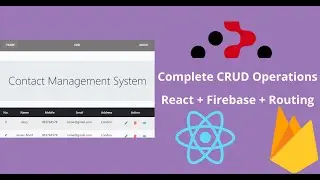 React JS CRUD Operation with Routing using Firebase | GET PUT POST DELETE with Firebase in React