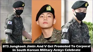 BTS Jungkook Jimin And V Get Promoted To Corporal In South Korean Military Armys Celebrate