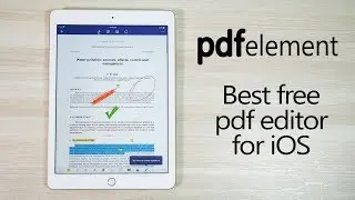 Best Free PDF Editing App for iOS (for iPhones & iPads) - PDFelement