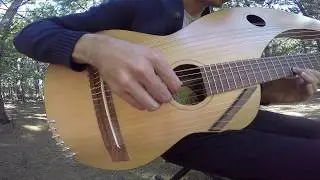 The Sound of Silence - 18 String Harp Guitar Cover