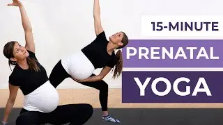 15-Minute Prenatal Yoga For Third Trimester (Labor Prep)