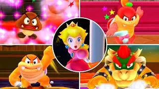 Super Mario 3D Land All Bosses, Castles and Airships with Star Coins (No damage)